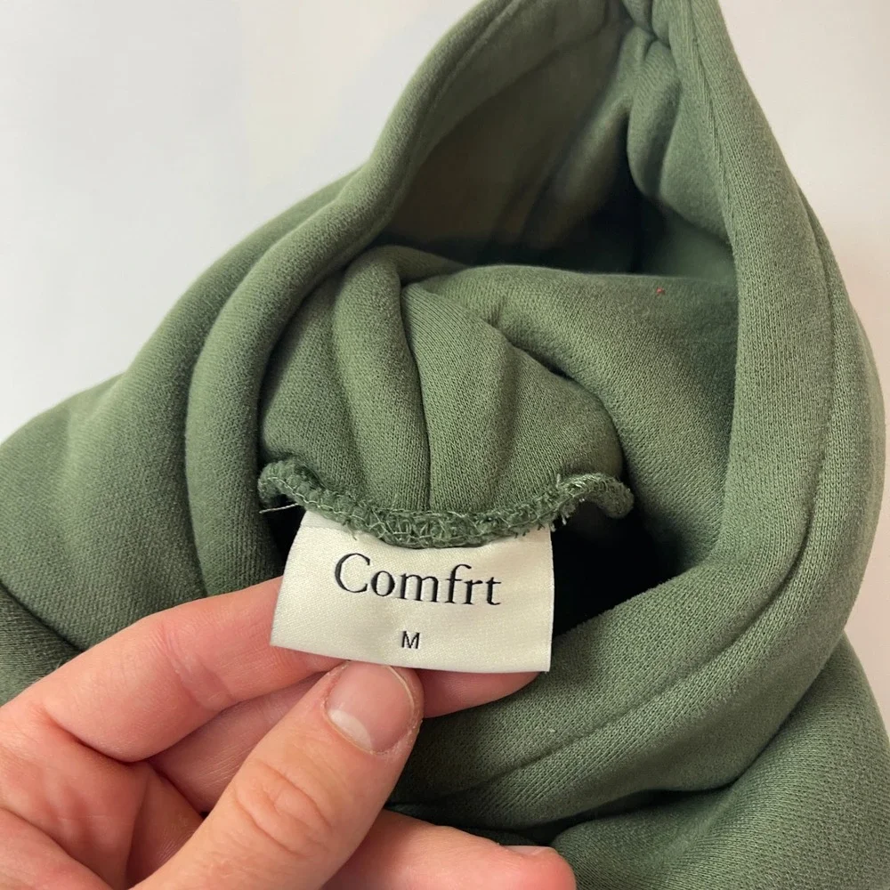 Comfrt Dog Hoodie Medium Green Fleece Pet Sweatshirt Good Days Ahead